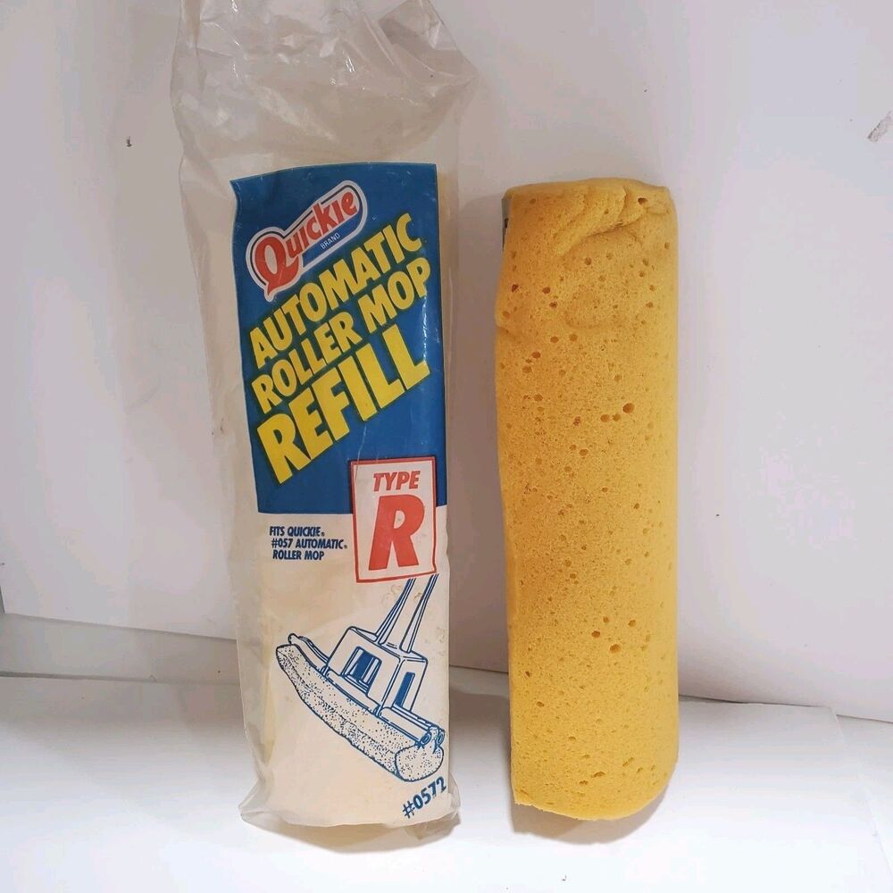 Quickie Type R Automatic Roller Mop Refill Sponge Head 0572 057 Made in USA